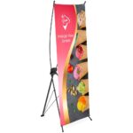 0.6 x 1.6m X-Banner with PVC print