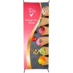 0.6 x 1.6m X-Banner with PVC print 1