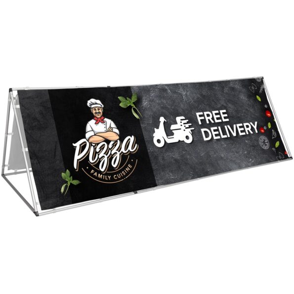 3m x 1m A-Frame with Fabric Print - Lamasat Media