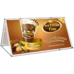 2m x 1m A-Frame With Fabric Print