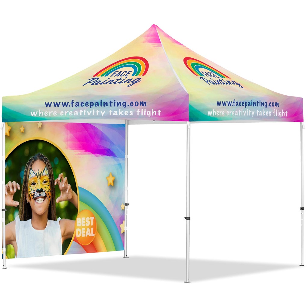 3m x 3m Heavy Duty Gazebo - 1 Full Back 1
