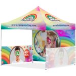 3m x 3m Heavy Duty Gazebo - 1 Full Back + 2 Half Sides