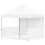 3m x 3m Heavy Duty Gazebo – 1 Full Back + 2 Half Sides 1