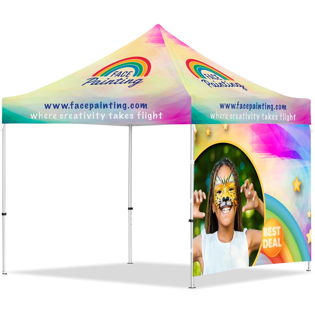 3m x 3m Heavy Duty Gazebo - 1 Full Back 3