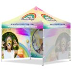 3m x 3m Heavy Duty Gazebo - 3 Full Back Walls